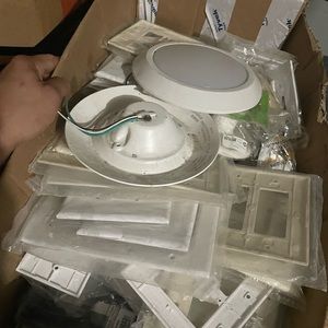 Light switches and covers and hardware